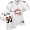 women nfl chicago bears #90 peppers white[2011 fem fan]