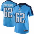 Womens Nike Tennessee Titans #62 Brian Schwenke Limited Light Blue Rush NFL Jersey