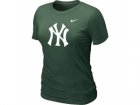 Women MLB New York Yankees Heathered D.Green Nike Blended T-Shirt