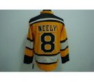 nhl boston bruins #8 neely yellow winter classic