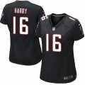 Women's Nike Atlanta Falcons #16 Justin Hardy Limited Black Alternate NFL Jersey