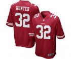 Men's Nike San Francisco 49ers #32 Kendall Hunter Game Red Team Color NFL Jersey