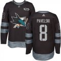 San Jose Sharks #8 Joe Pavelski Black 1917-2017 100th Anniversary Stitched NHL Jersey