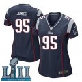 s Nike New England Patriots #95 Chandler Jones Navy Wo 2018 Super Bowl LII Game Jersey