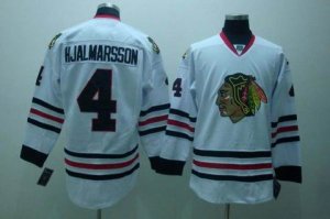 nhl chicago blackhawks #4 hjalmarsson white