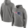 New England Patriots Nike Circuit Wordmark Essential Performance Pullover Hoodie Gray