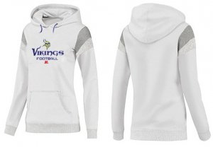 Women Minnesota Vikings Logo Pullover Hoodie-071