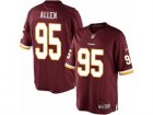 Mens Nike Washington Redskins #95 Jonathan Allen Limited Burgundy Red Team Color NFL Jersey