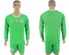 Germany Green Goalkeepe 2018 FIFA World Cupr Long Sleeve Soccer Jersey