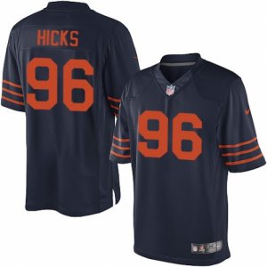 Men\'s Nike Chicago Bears #96 Akiem Hicks Limited Navy Blue 1940s Throwback Alternate NFL Jersey