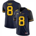 West Virginia Mountaineers 8 Keith Tandy Navy College Football Jersey