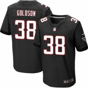 Mens Nike Atlanta Falcons #38 Dashon Goldson Elite Black Alternate NFL Jersey