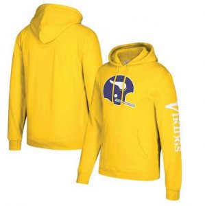 Minnesota Vikings Mitchell & Ness Classic Team Pullover Hoodie Gold