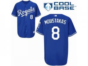 mib Kansas City Royals #8 MOUSTAKAS D.K BLUE COOL BASE