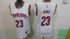 women nba cleveland cavaliers #23 james white jerseys