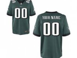 Men\'s Nike Philadelphia Eagles Customized Elite Team Color Jerseys (40-60)