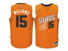Mens Phoenix Suns #15 Alan Williams adidas Orange Swingman Alternate Jersey