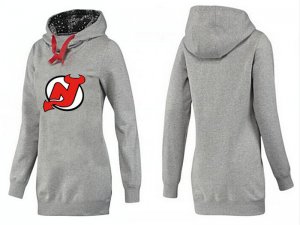 NHL Women New Jersey Devils Logo Pullover Hoodie 8