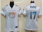 Nike Womens San Diego Charger #17 Rivers White Jerseys