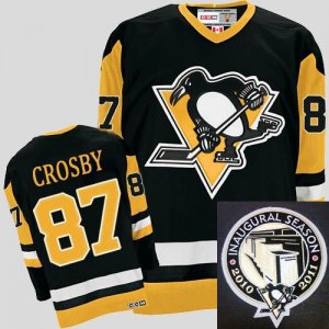 nhl pittsburgh penguins #87 crosby m&n black