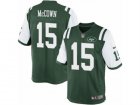 Mens Nike New York Jets #15 Josh McCown Limited Green Team Color NFL Jersey