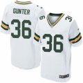Mens Nike Green Bay Packers #36 LaDarius Gunter Elite White NFL Jersey