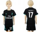 2017-18 Real Madrid 17 LUCAS V. Away Youth Soccer Jersey