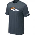 Denver Broncos Sideline Legend Authentic Logo T-Shirt Grey