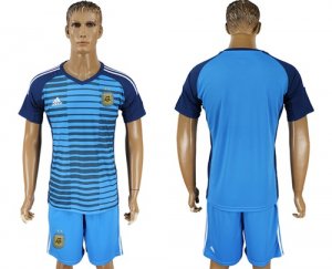 Argentina Lake Blue Goalkeeper 2018 FIFA World Cup Soccer Jersey