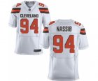 Men's Nike Cleveland Browns #94 Carl Nassib Elite White NFL Jersey