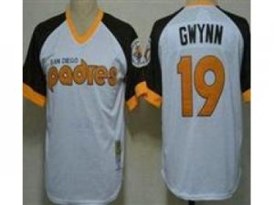 MLB San Diego Padres #19 Tony Gwynn white Jerseys(1984 Throwback)