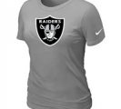 Women Okaland Raiders L.Grey T-Shirts