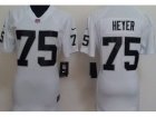 Nike Women nfl Oakland Raiders #75 Stephon Heyer white jerseys