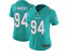 Women Nike Miami Dolphins #94 Lawrence Timmons Vapor Untouchable Limited Aqua Green Team Color NFL Jersey