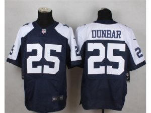 Nike Dallas Cowboys #25 Dunbar blue Thanksgiving Jerseys(Elite)