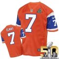 Nike Denver Broncos #7 John Elway Orange Throwback Super Bowl 50 Men Stitched NFL Elite Jersey