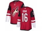 Men Adidas Phoenix Coyotes #16 Max Domi Maroon Home Authentic Stitched NHL Jersey