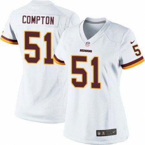 Womens Nike Washington Redskins #51 Will Compton Limited White NFL Jersey