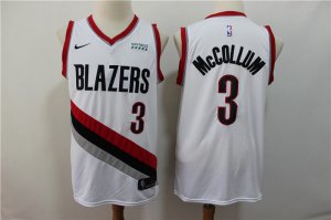 Blazers #3 C.J. McCollum White City Edition Nike Swingman Jersey