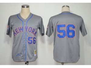 mlb jerseys new york mets #56 tug mcgraw m&n grey 1965