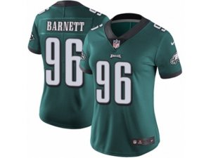 Women Nike Philadelphia Eagles #96 Derek Barnett Vapor Untouchable Limited Midnight Green Team Color NFL Jersey