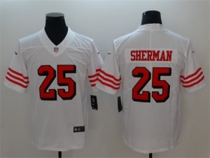 Nike 49ers #25 Richard Sherman White Color Rush Vapor Untouchable Limited Jersey