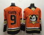 Ducks #9 Paul Kariya Orange Adidas Jersey