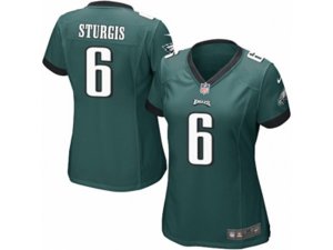 Women Nike Philadelphia Eagles #6 Caleb Sturgis Game Midnight Green Team Color NFL Jersey