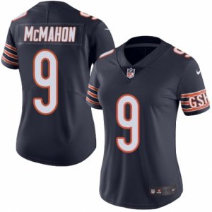 Women\'s Nike Chicago Bears #9 Jim McMahon Limited Navy Blue Rush NFL Jersey