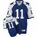 nfl dallas cowboys #11 williams throwback blue