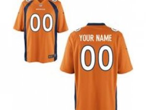 Men\'s Nike Denver Broncos Customized Game Team Color Jerseys (S-4XL)