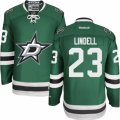 Mens Reebok Dallas Stars #23 Esa Lindell Authentic Green Home NHL Jersey