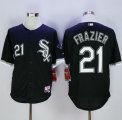 MLB Men Chicago White Sox #21 Todd Frazier Black Cool Base Stitched Jersey