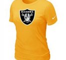 Women Okaland Raiders Yellow T-Shirts